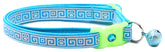 Greek Key Breakaway Cat Collar-7
