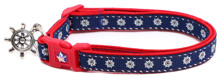 Ships Wheels Breakaway Cat Collar-2