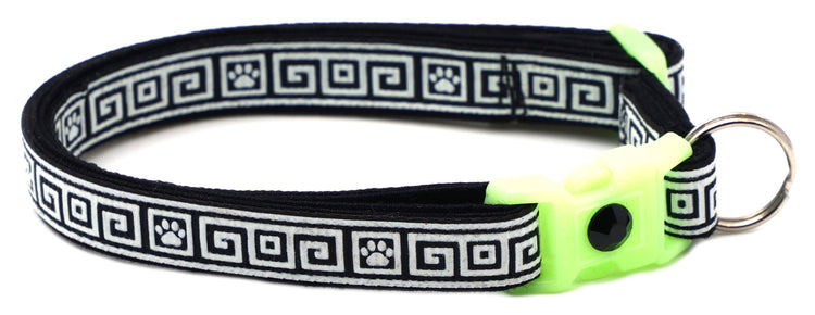 Greek Key Breakaway Cat Collar-56