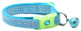 Greek Key Breakaway Cat Collar-13