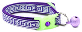 Greek Key Breakaway Cat Collar-14