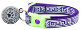 Greek Key Breakaway Cat Collar-25