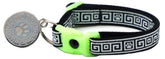 Greek Key Breakaway Cat Collar-26