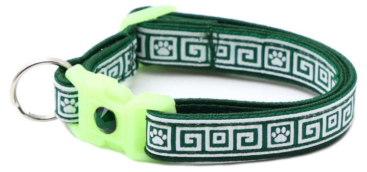 Greek Key Breakaway Cat Collar-57