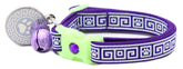Greek Key Breakaway Cat Collar-37