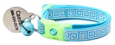 Greek Key Breakaway Cat Collar-48