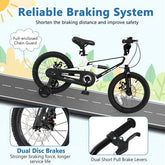 16 Inch Kids Bike Magnesium Alloy Bicycle Adjustable for Aged 4 to 7-16 inches-3