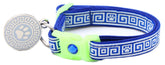 Greek Key Breakaway Cat Collar-23