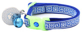 Greek Key Breakaway Cat Collar-35